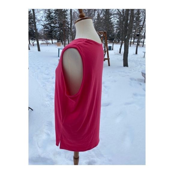 Red Casual Tank Top Loungewear Activewear Sports - Picture 2 of 8